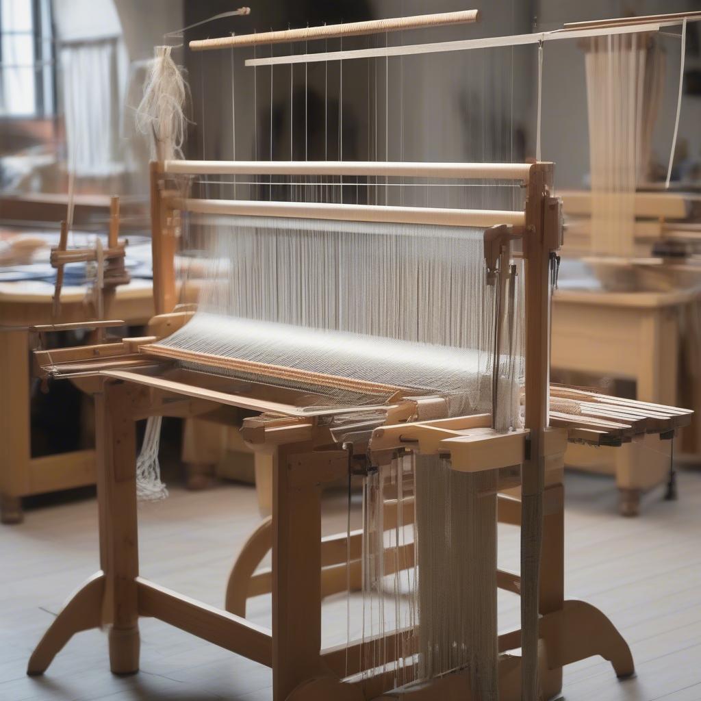 Various types of table weaving looms available in the UK market, showcasing different sizes, materials, and features.