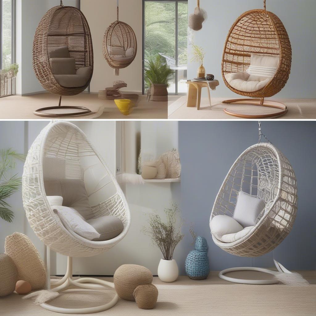 Different Weave Egg Chair Styles and Cushions