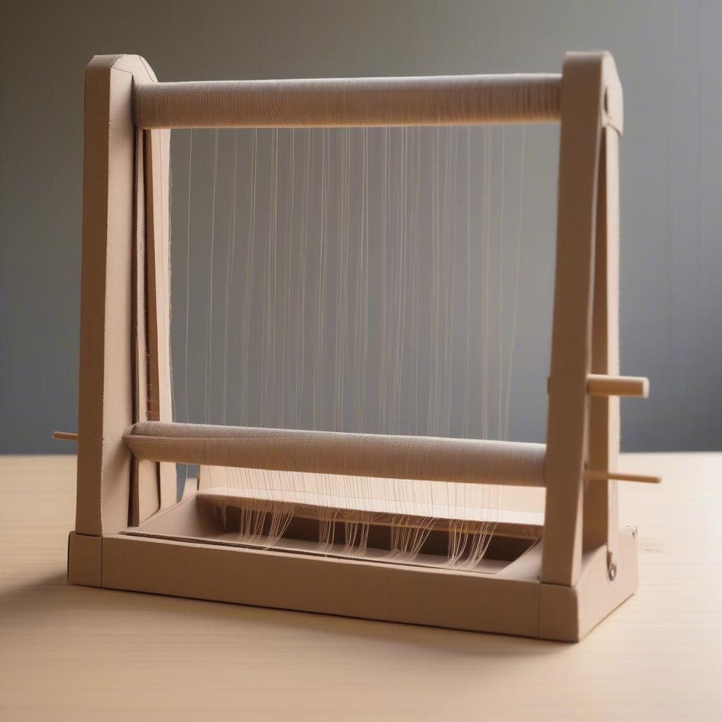 DIY Table Loom Made from Cardboard