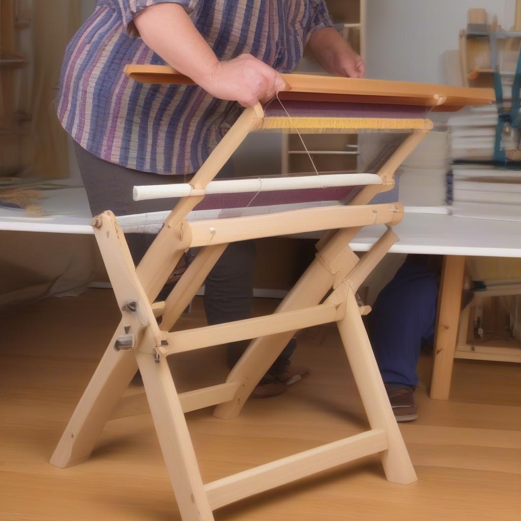 DIY Table Stand for a Rigid Heddle Loom