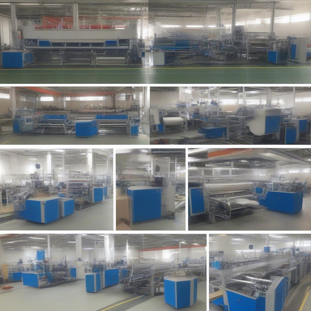 Double Line Non Woven Bag Making Machine in Operation