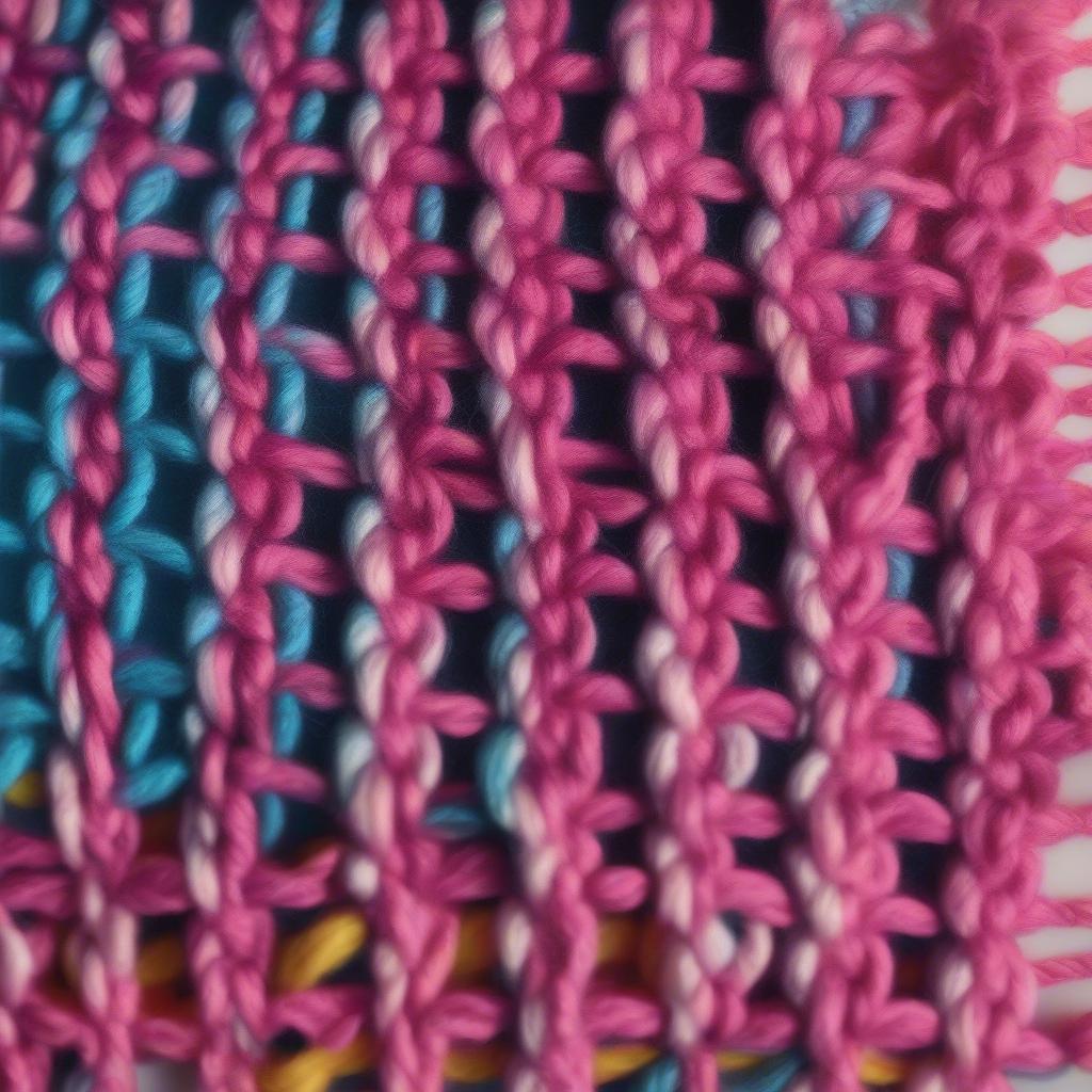 Double Weave Crochet Technique in Action