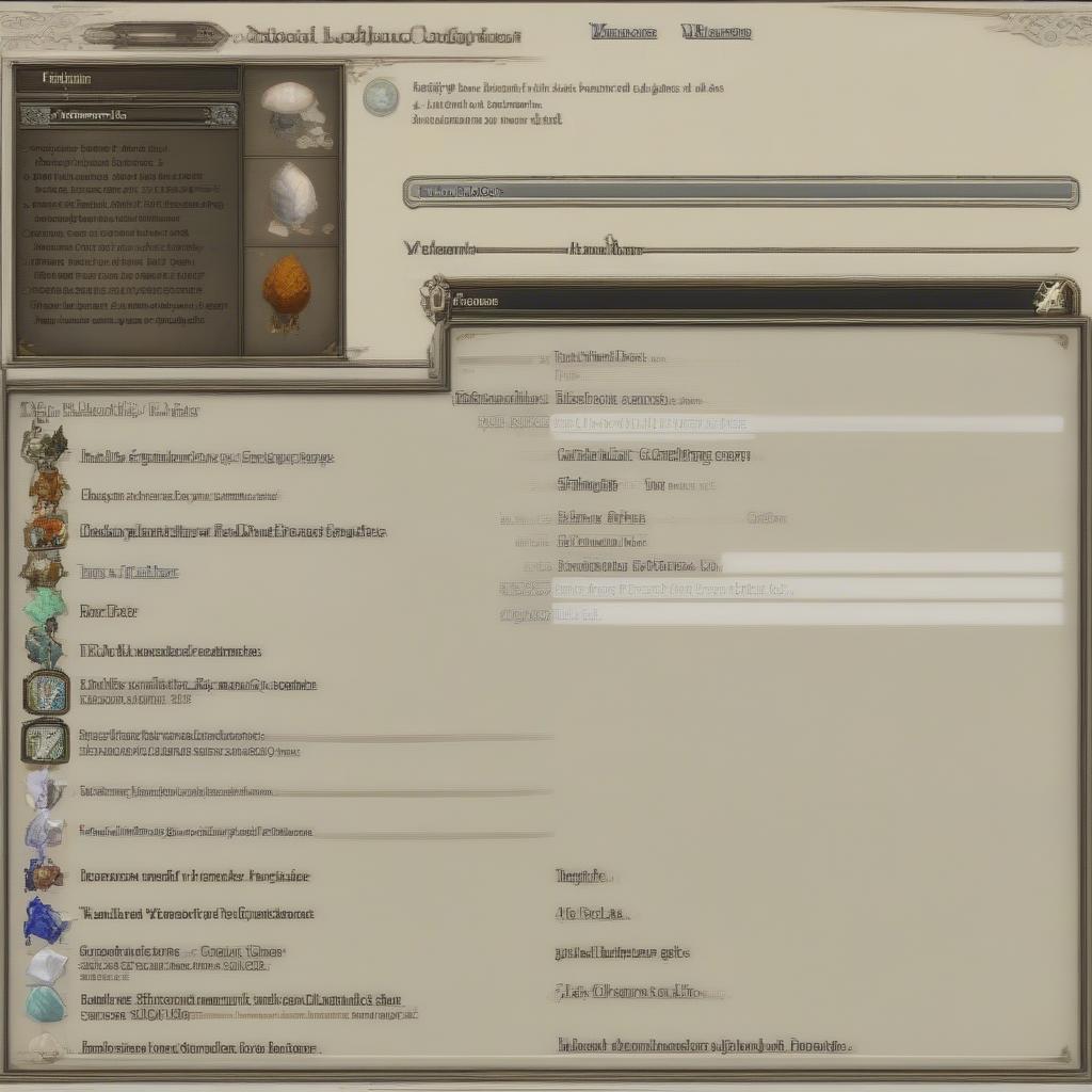 FFXIV Weaver Table Interface