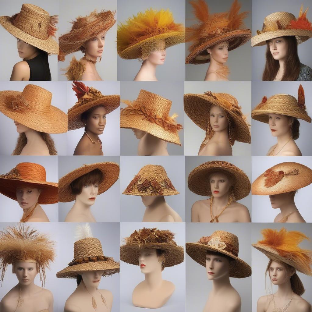 Finished Ginger Leaf Hats - Various Styles