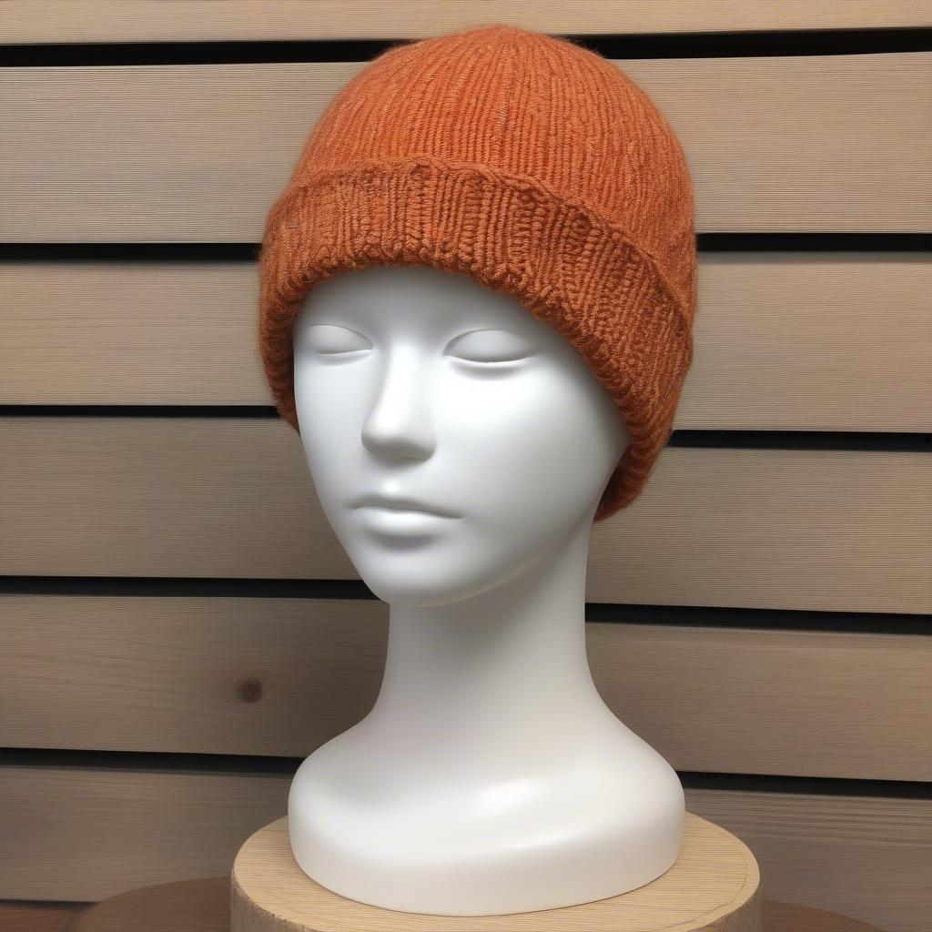 Finished Knitted Hat with Seamlessly Woven-in Ends