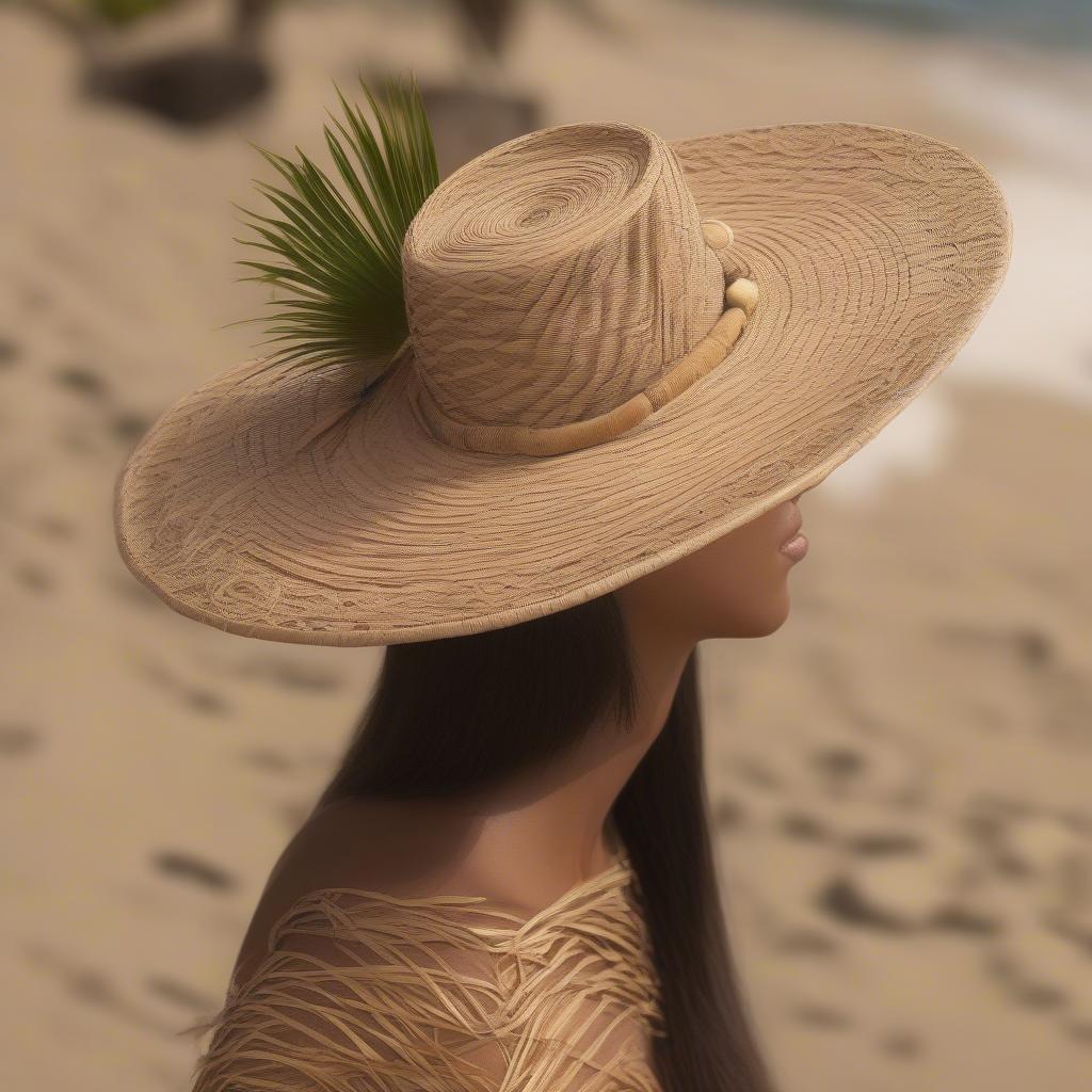 A Finished Palm Frond Hat