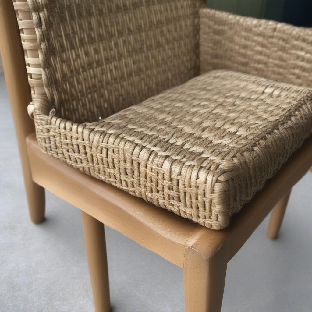 A Finished Seagrass Chair Seat