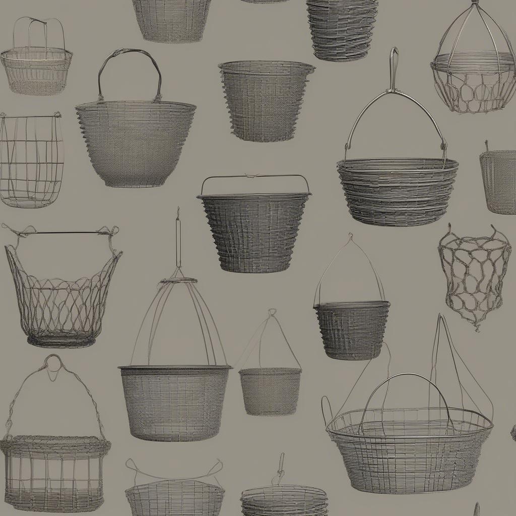 Examples of Finished Wire Baskets