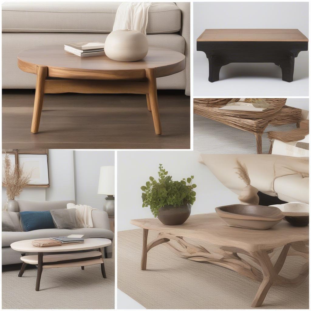 Four Hands Weaver Coffee Table in different finishes