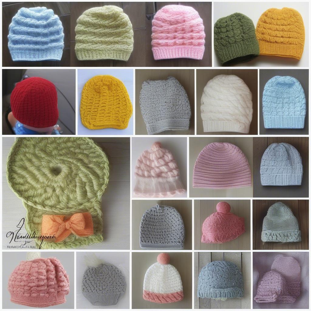 Collection of free basket weave baby hat crochet patterns available online.