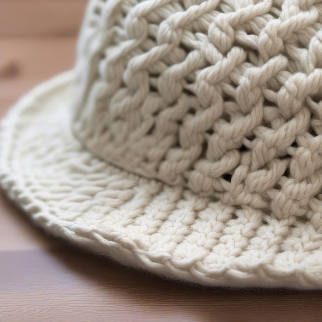 Free Basket Weave Crochet Hat Pattern