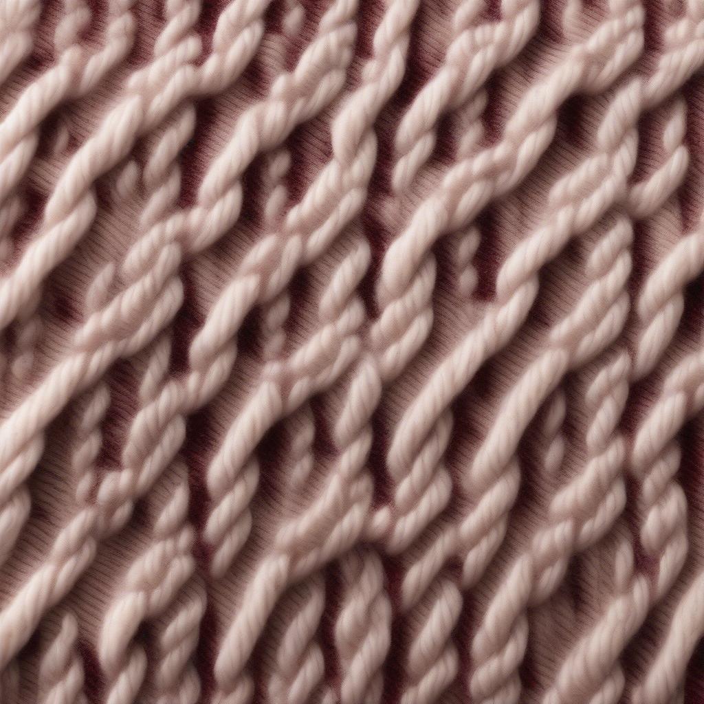 Close-up of Garnet Hill Basket Weave Cashmere Hat