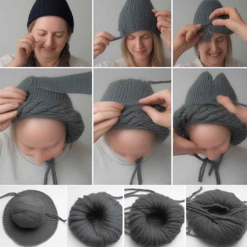 Gathering the Crown of a Hat: Step-by-Step