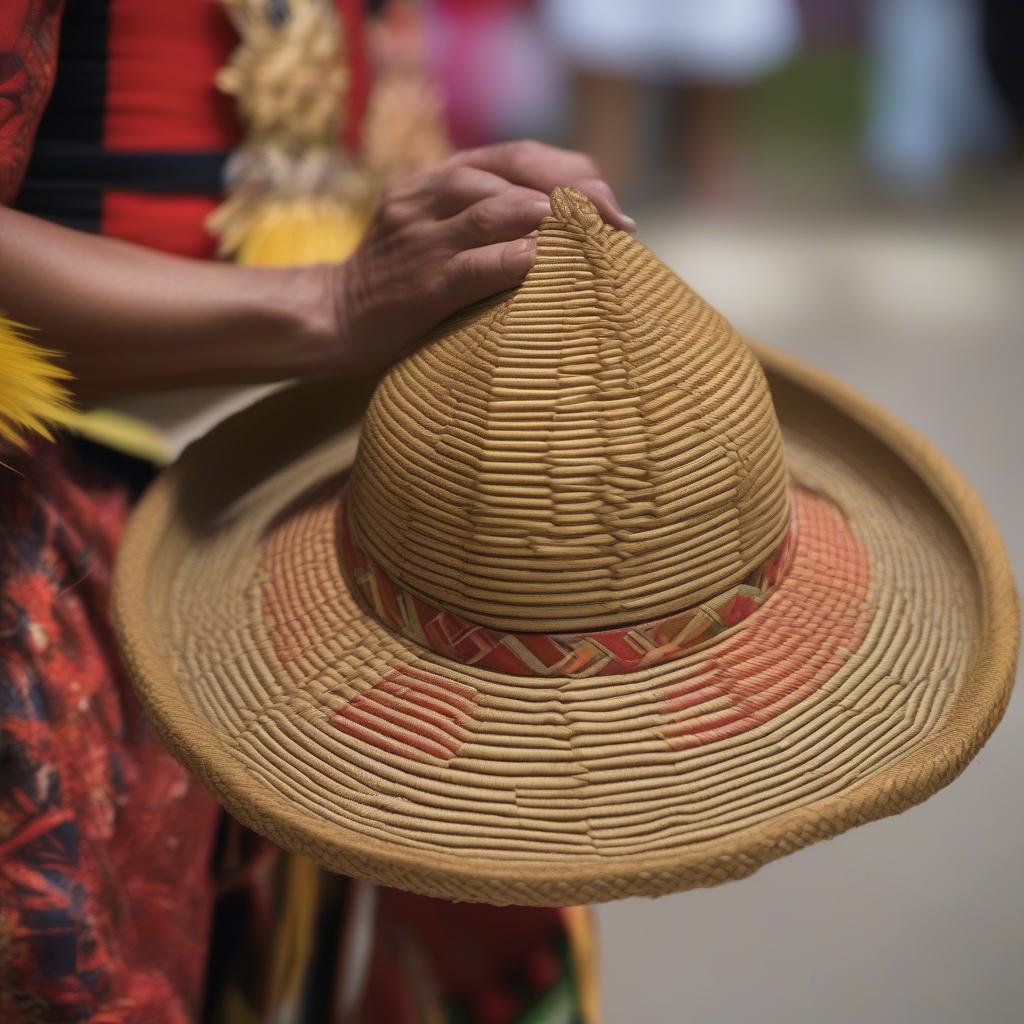 Guam Weave Hat Used in Cultural Ceremony