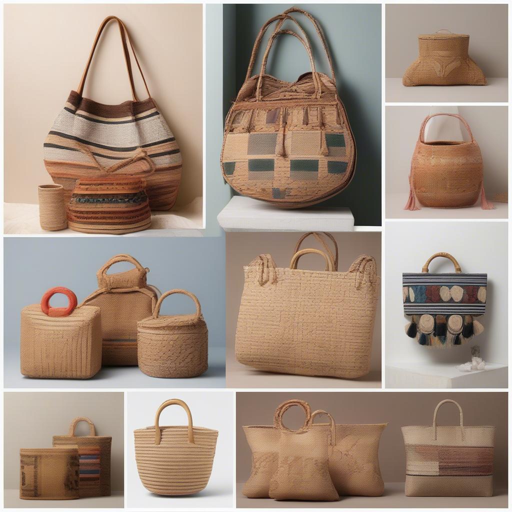 Variety of Hand Woven Embroidered Bags