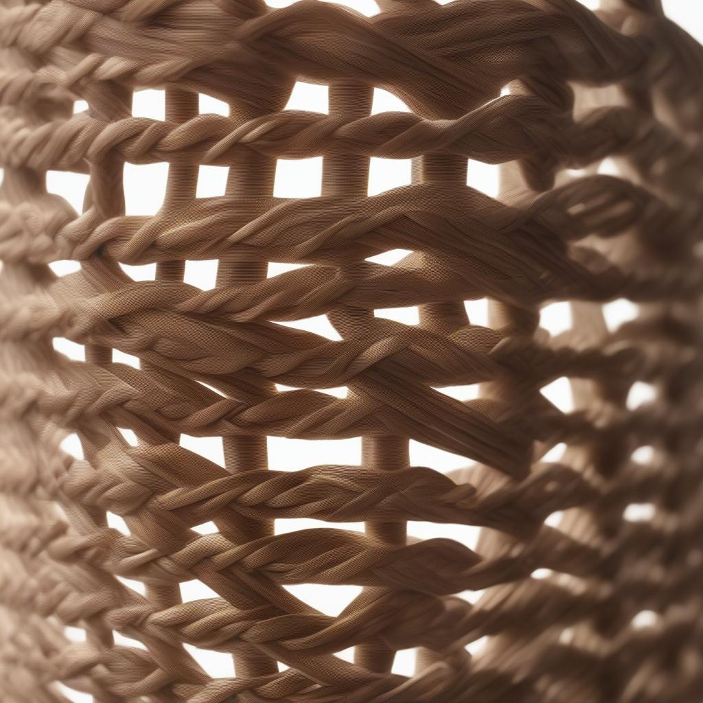 Intricate Details of a Handwoven Dining Table