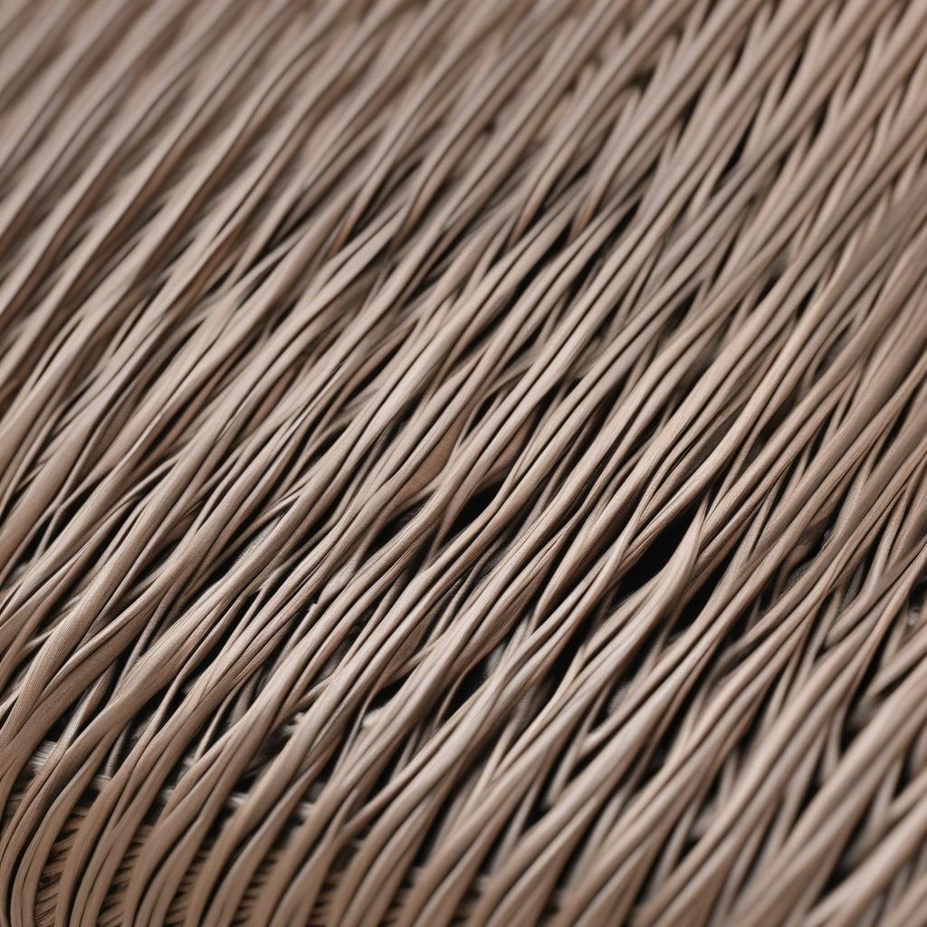 Close-up of Hartman Weave Pattern on a Coffee Table