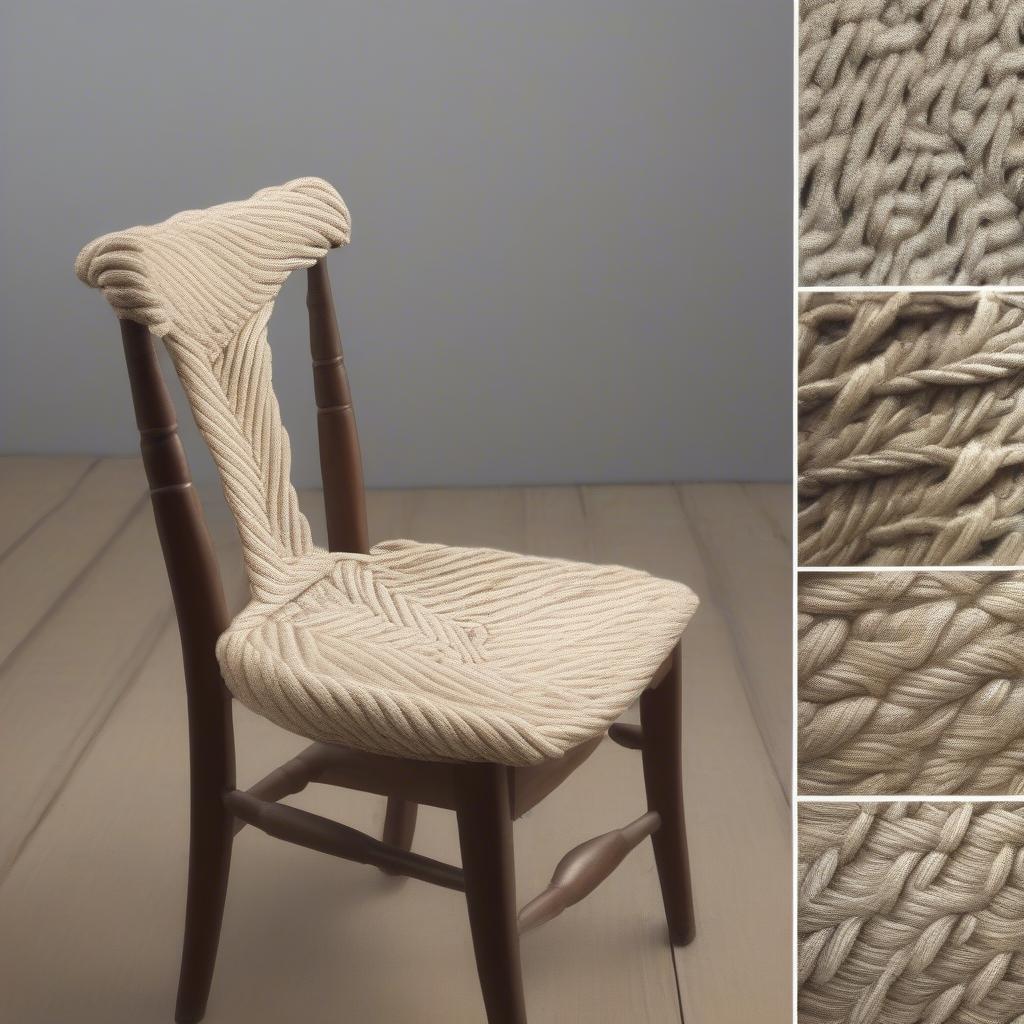 Herringbone Weave Tutorial for Chair Seats