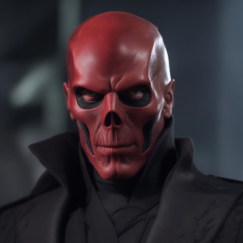 Hugo Weaving in Red Skull Makeup