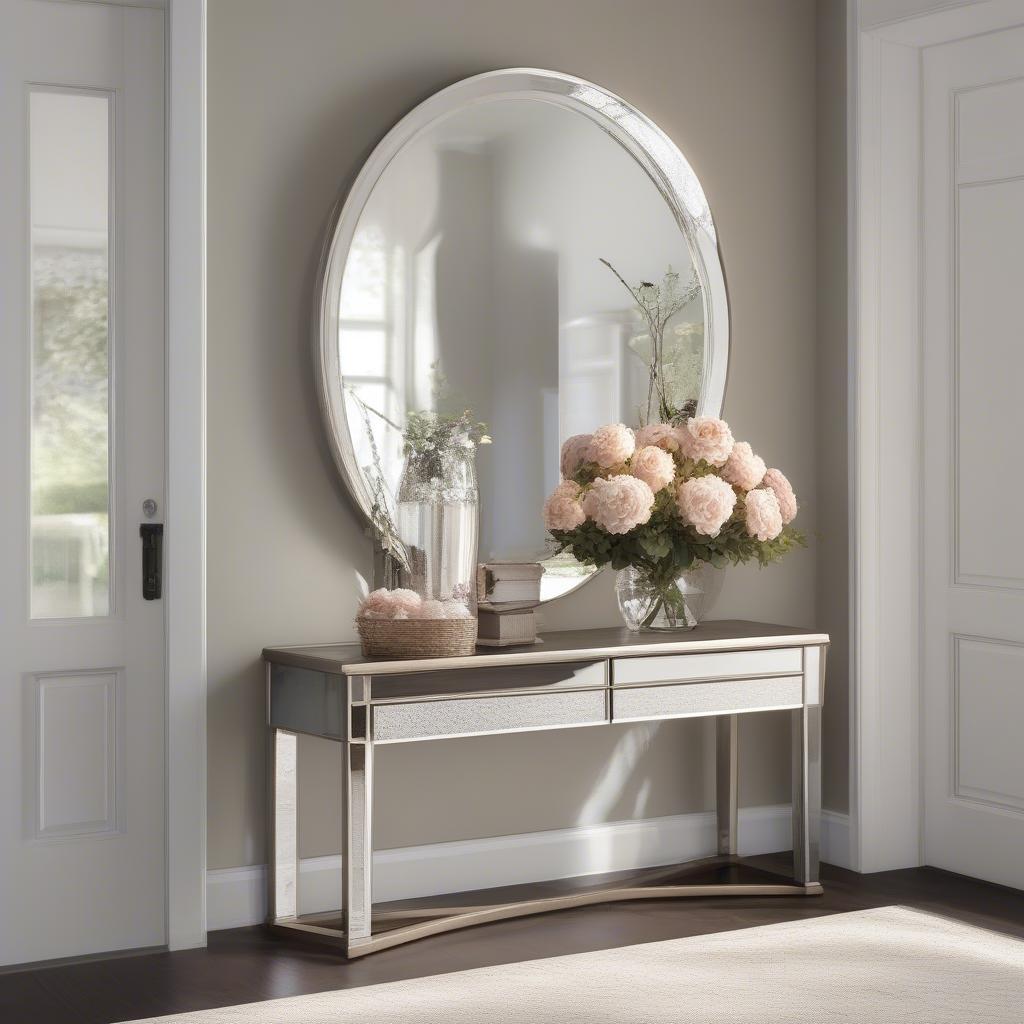 Jacqueline Console Table Styled in an Entryway