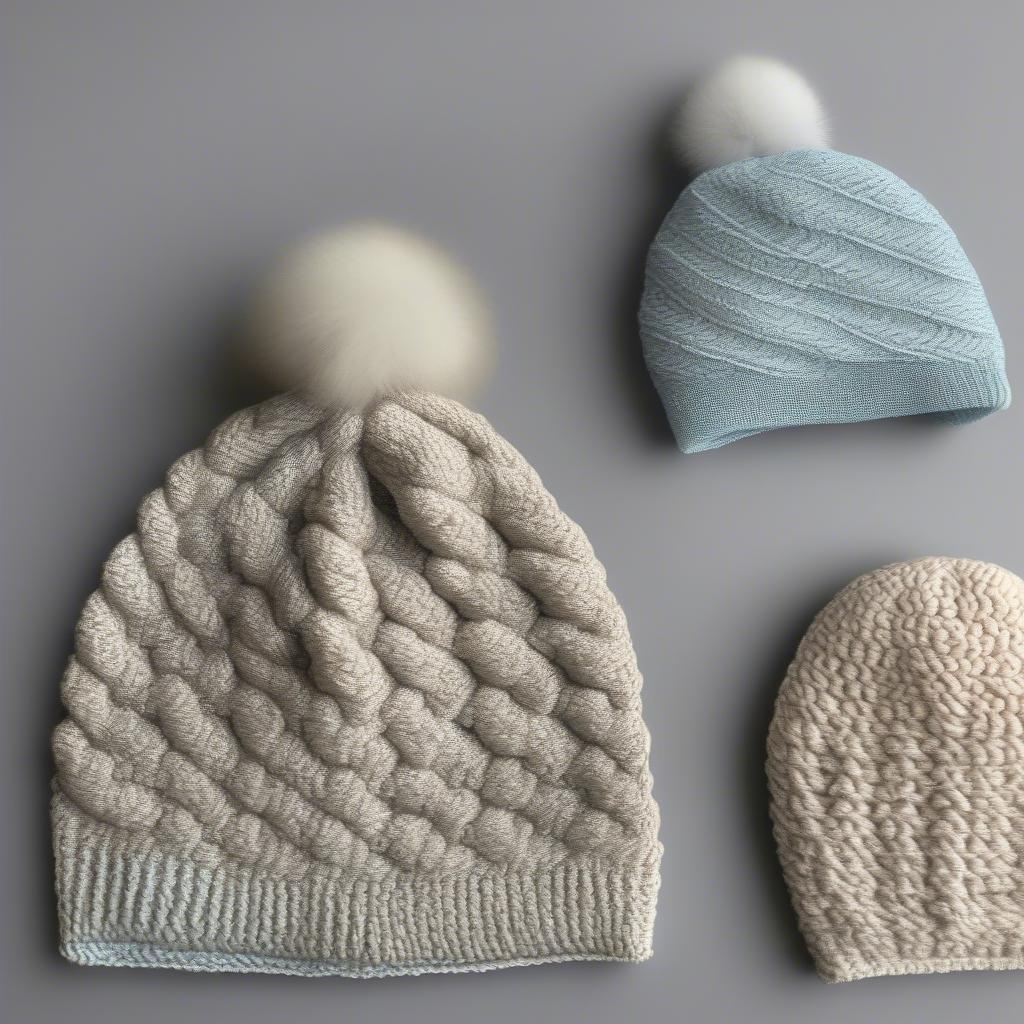 Knit vs. Crochet Basket Weave Hats