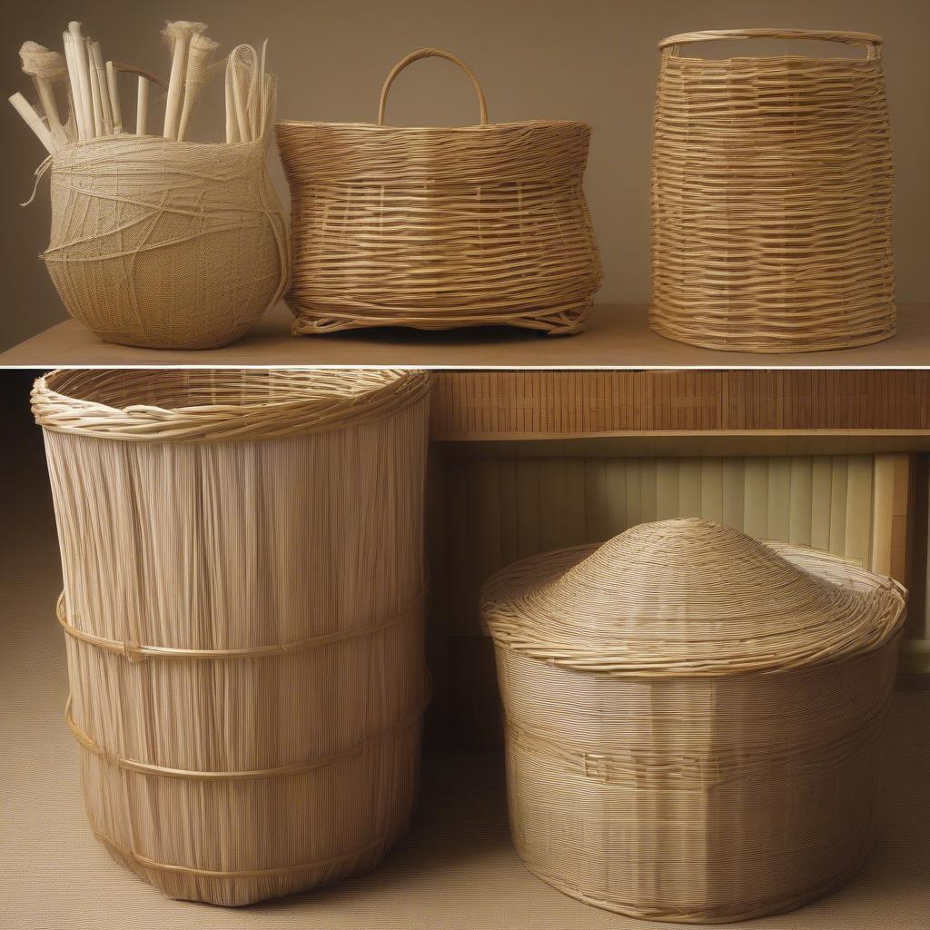 Large Basket Weaving Materials: Rattan, Willow, and Bamboo