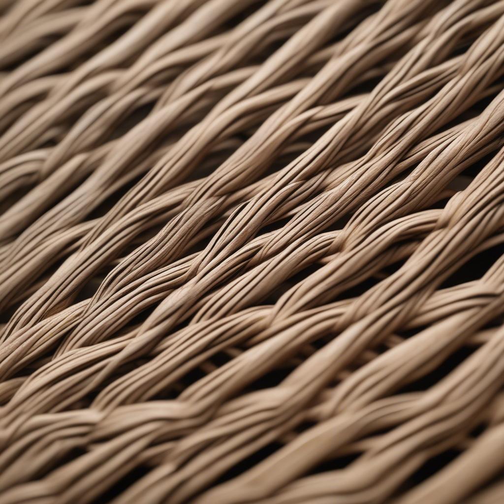 Close-up view of the linear weave pattern on a lounge chair