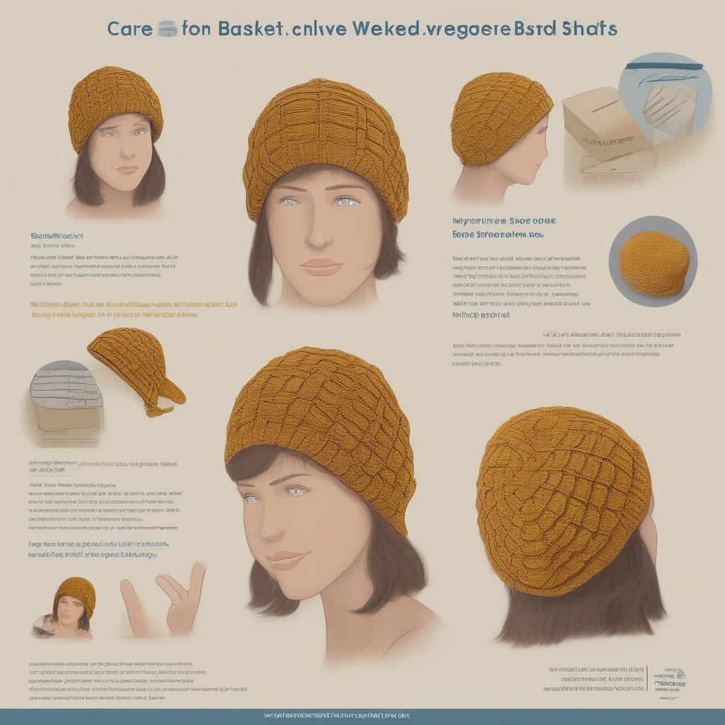 Tips on how to care for and store a Lorenzo basket weave slouch hat.