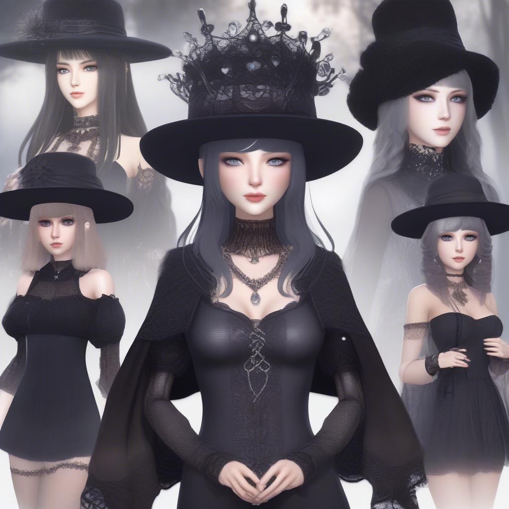 Styling Ideas with the Love Nikki Dream Weaver Midnight Hat