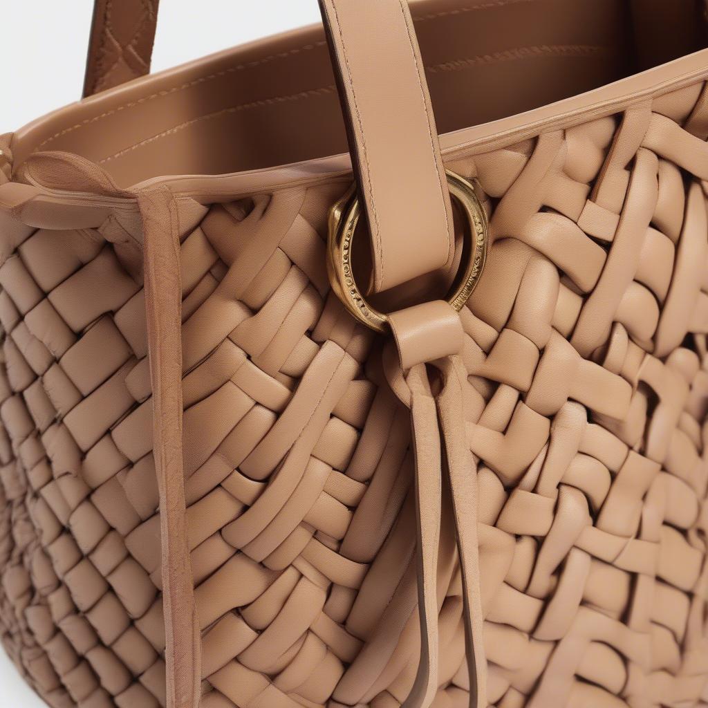 Marc Jacobs Woven Tote Bag Small Materials Close-Up