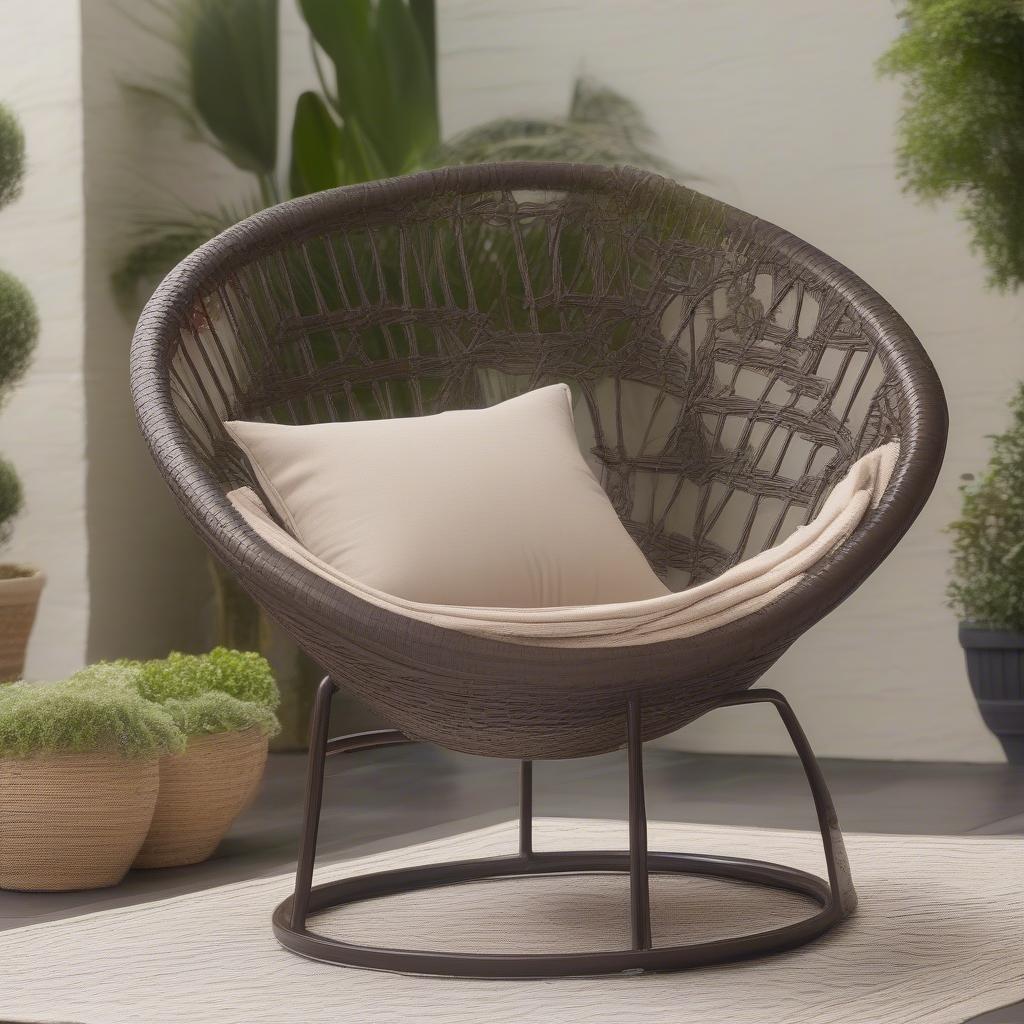 McClay Hammock Weave Patio Chair on a Patio