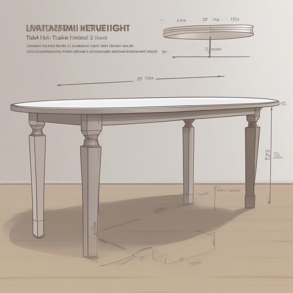 Measuring an oval table for the correct tablecloth size