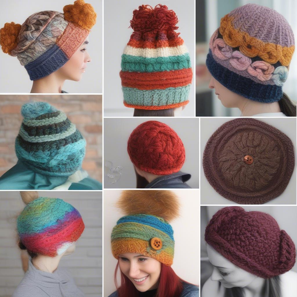 Different Messy Bun Hat Variations