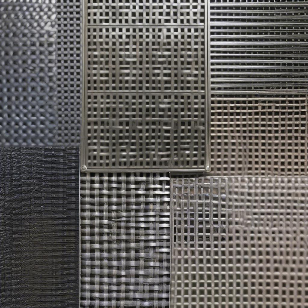 Different Metal Weave Patterns for Poolside Tables