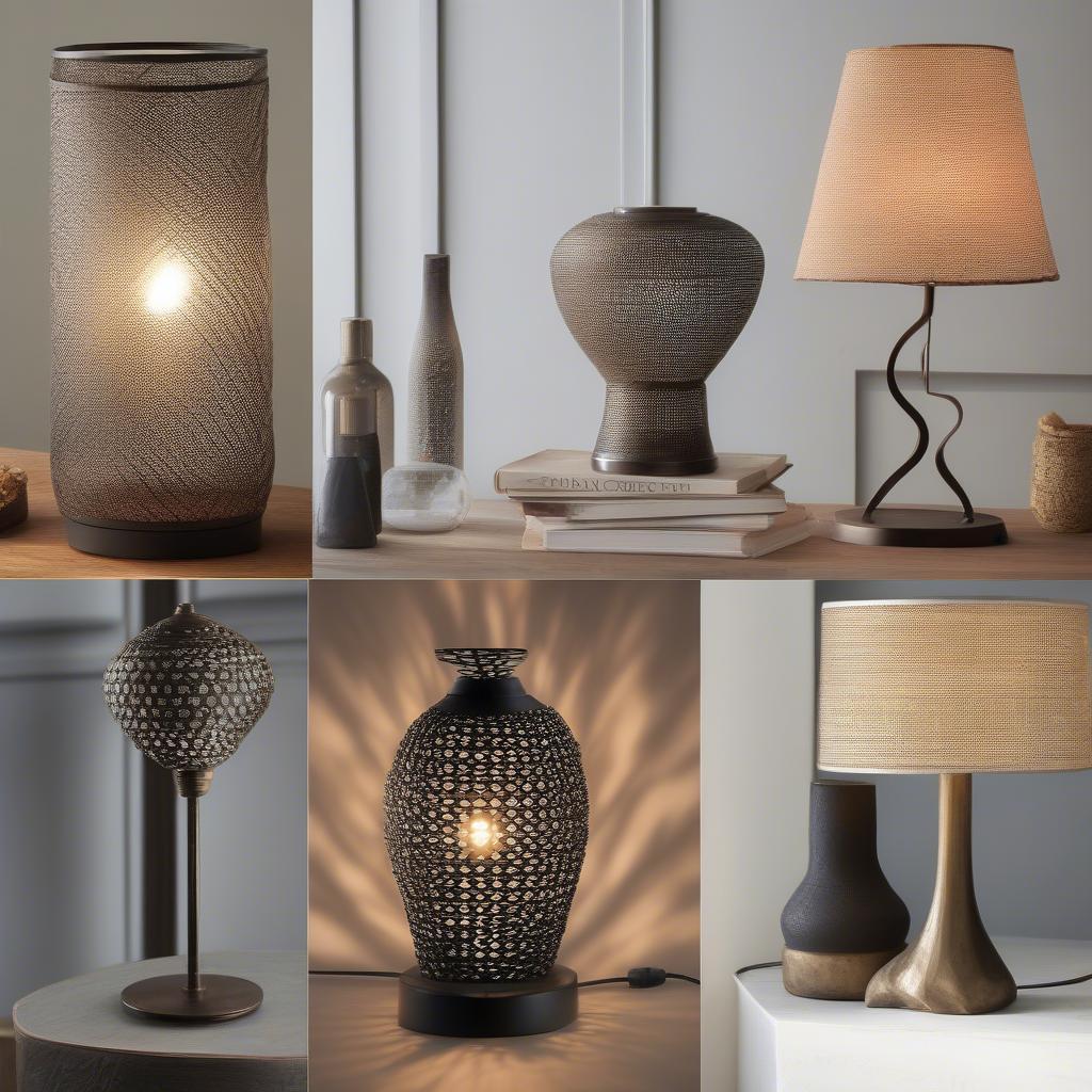 Different Styles of Metal Weave Table Lamps