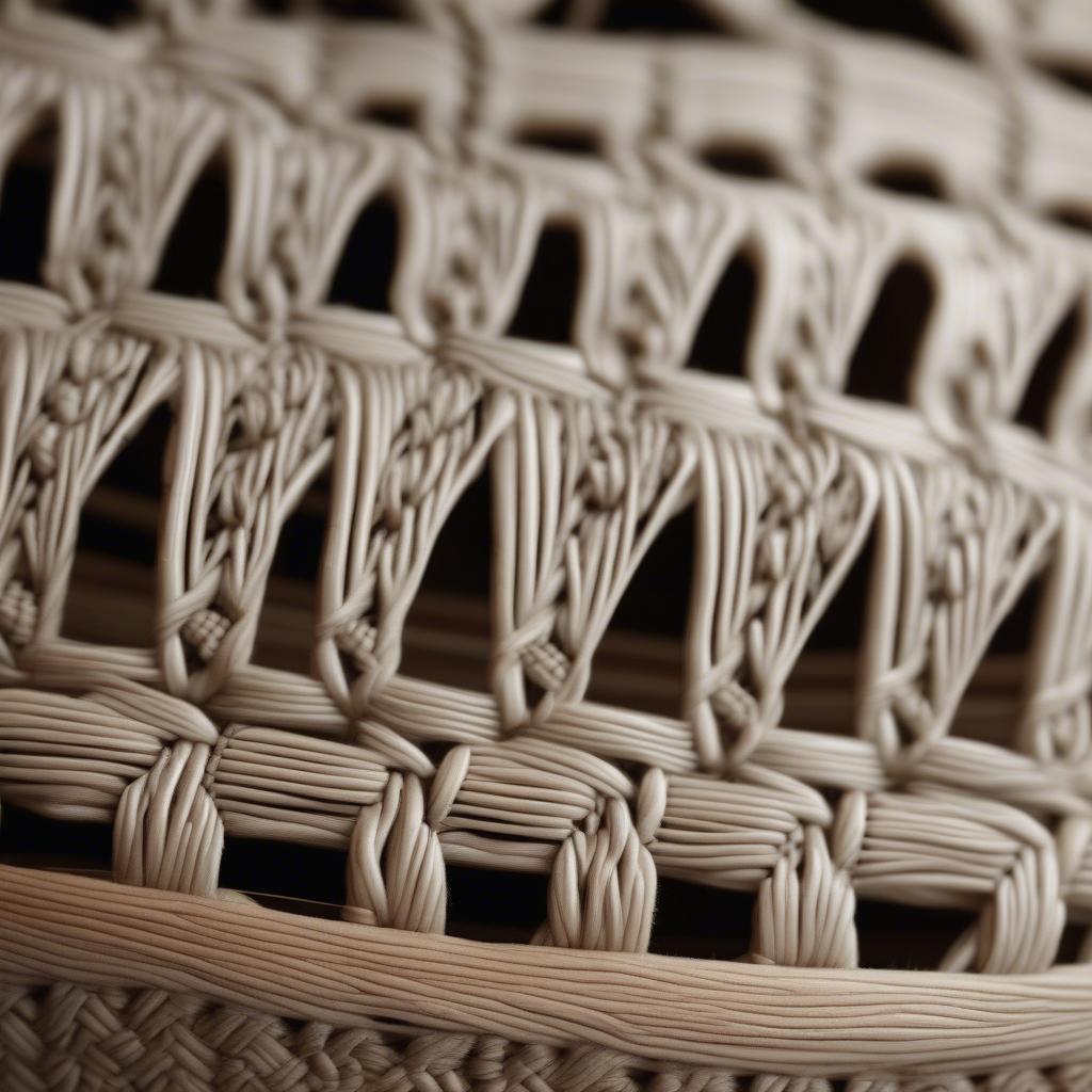 Close-up of Mexican Chair Weaving Detail