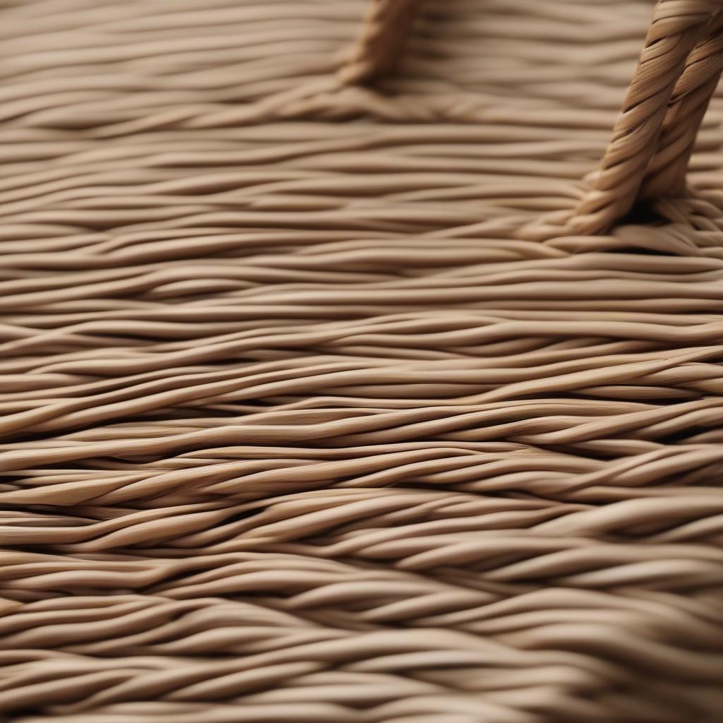 Close-up of the Midland Las Rayas woven tote bag showing the intricate striped pattern and the natural texture of the material