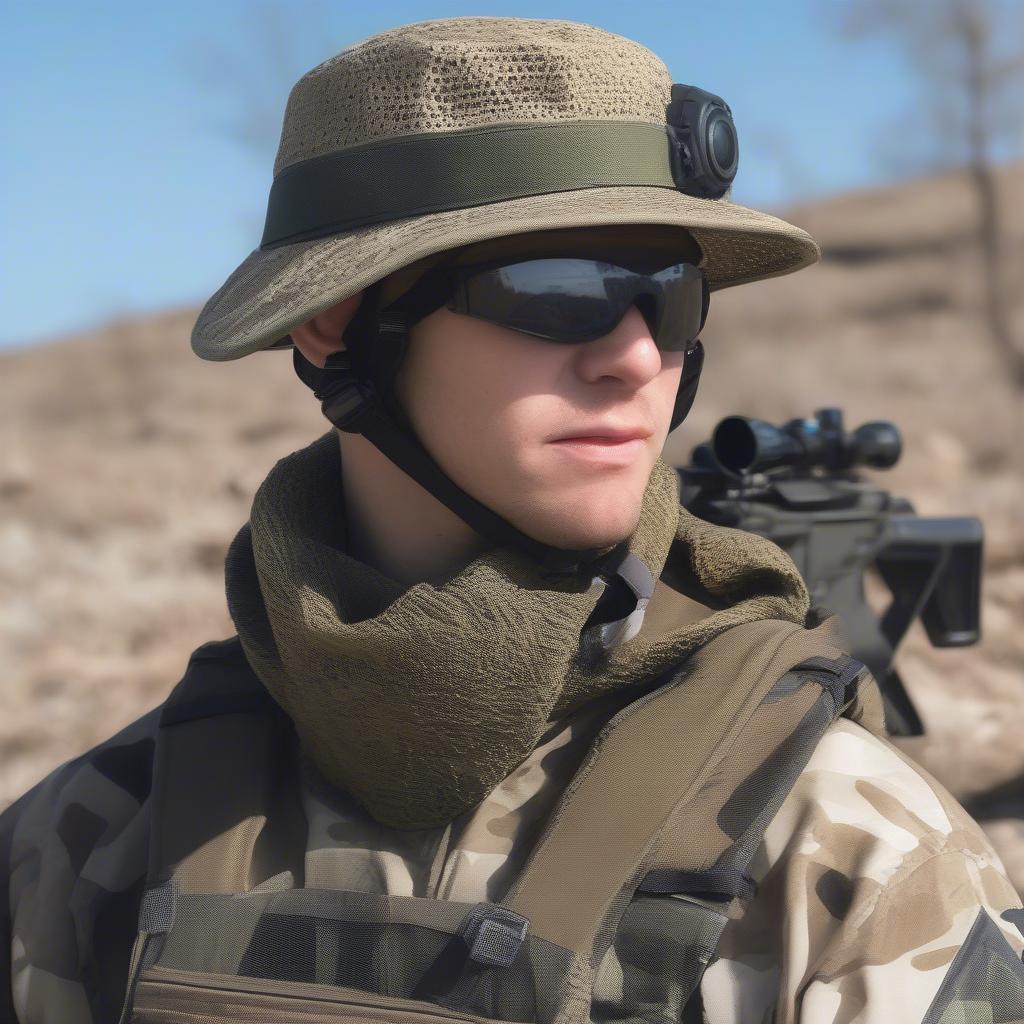 Militia Hat Ballistic Weave MOF in Action