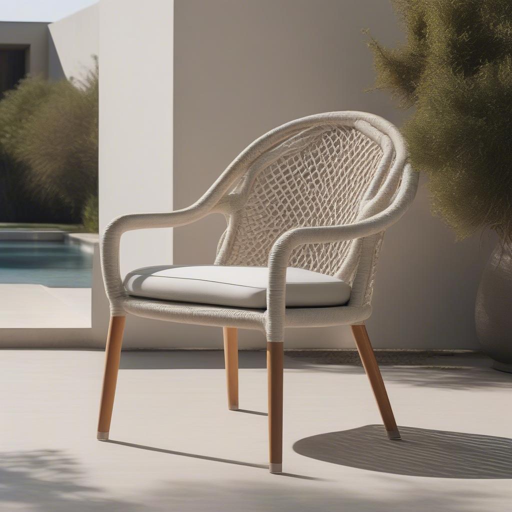 Modern Outdoor Rope Weave Chair