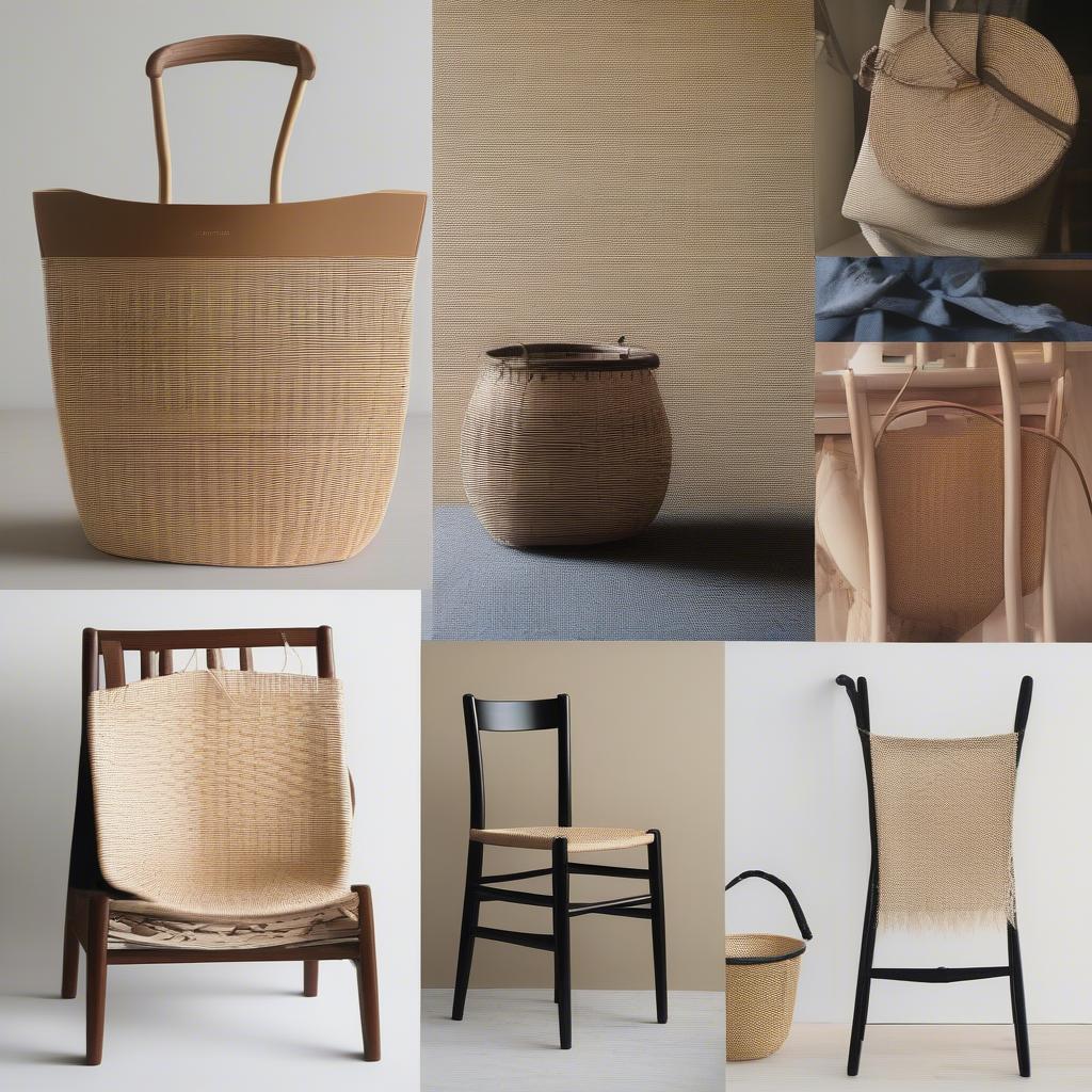 Modern applications of Shaker chair weave