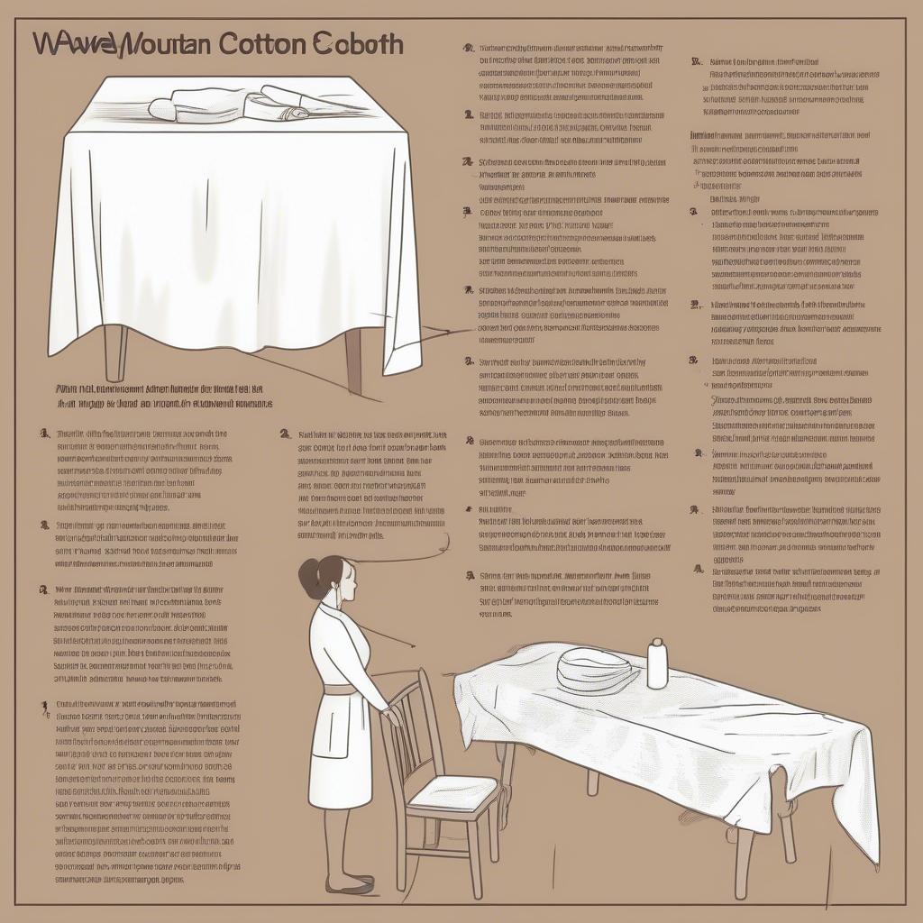 Caring for Your Mountain Weave Tablecloth