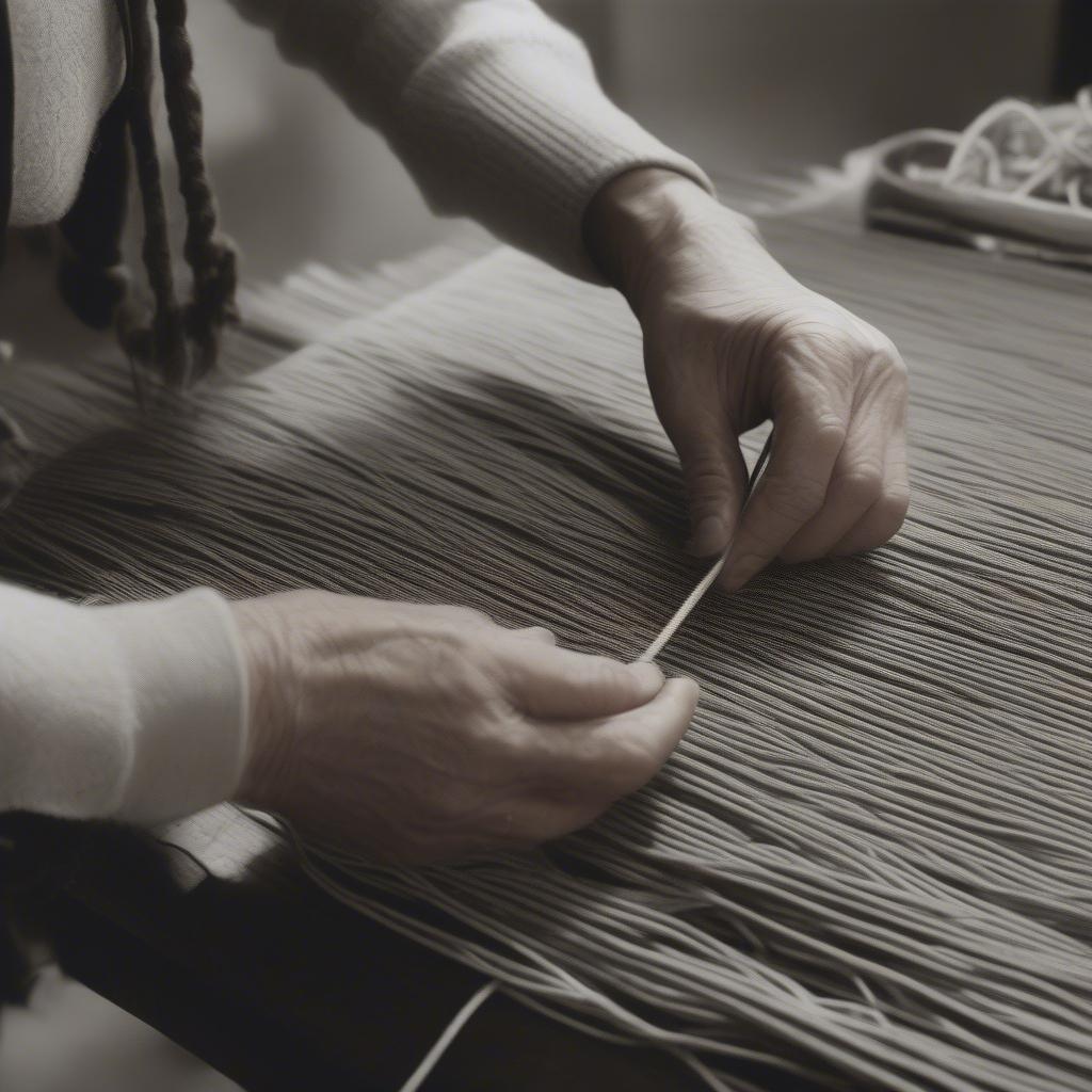 Checking the weaving quality of a myth-weaver table