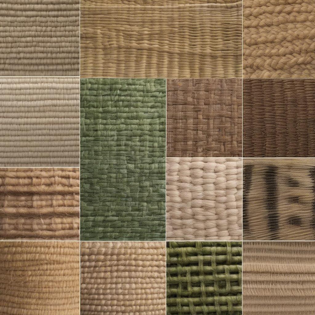 Natural fiber weave rugs showcasing jute, seagrass, and sisal options.