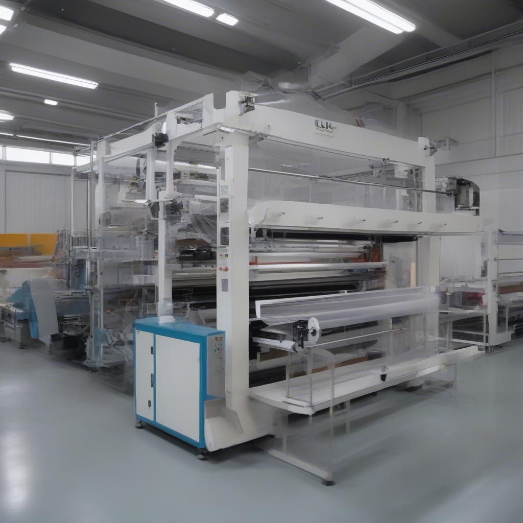 Non Woven Bag Machine in Operation