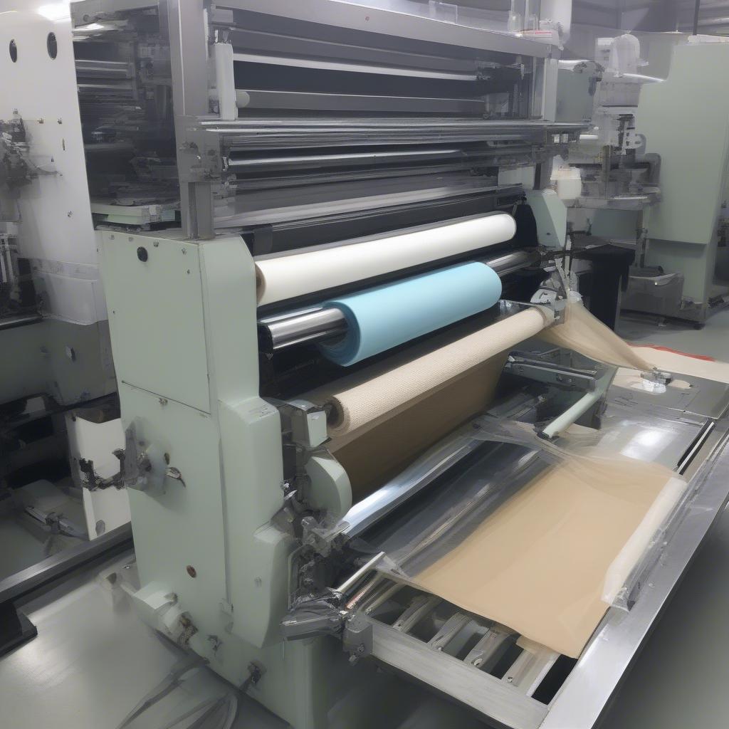 Non-Woven Bag Making Machine in Operation