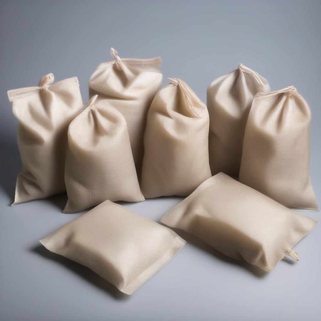 Non-woven desiccant bags in various sizes