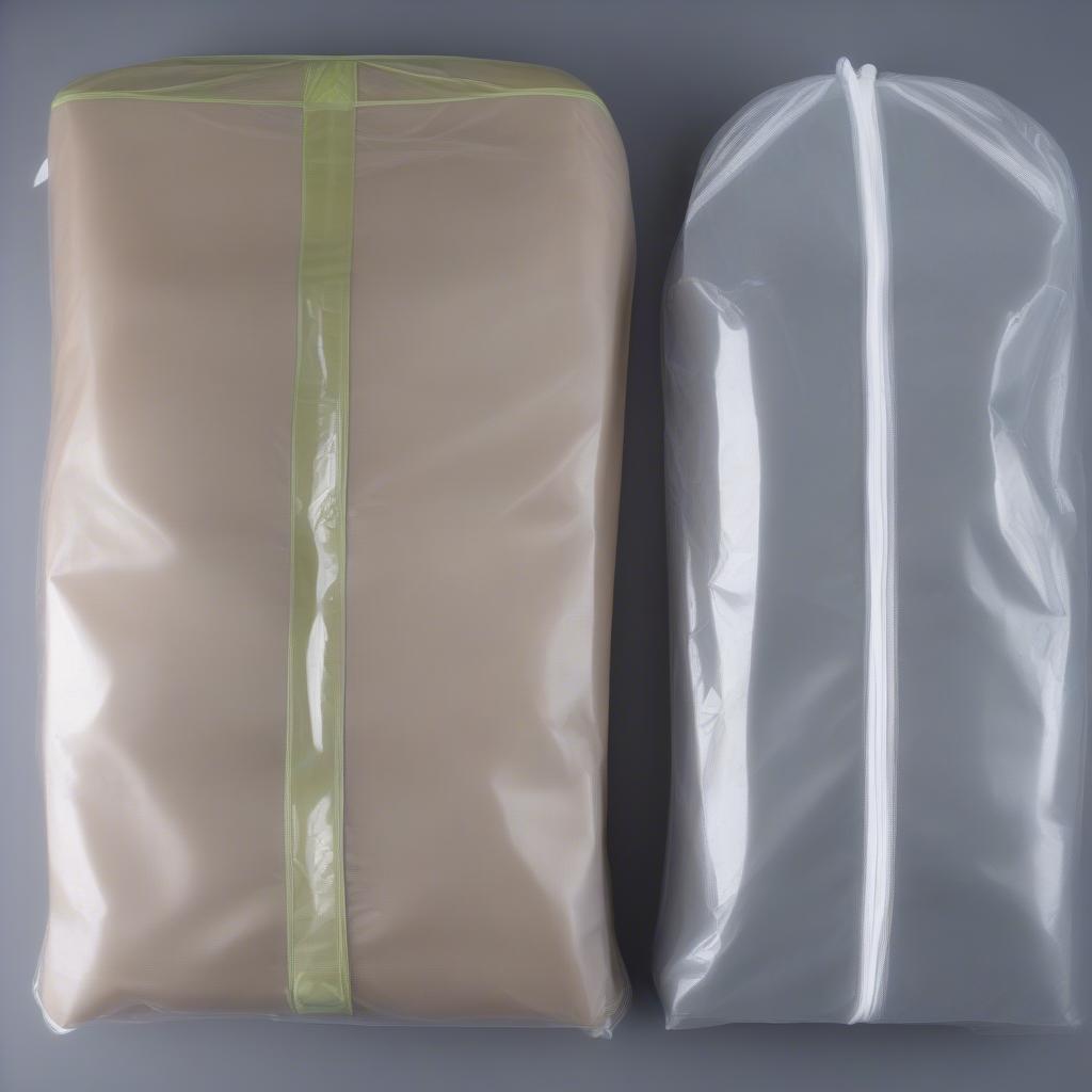 Non Woven vs. Plastic Suit Bags