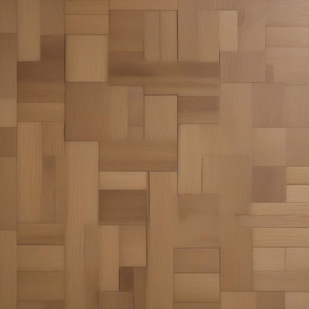 Close-up view of oak basket weave flooring showcasing its intricate pattern and craftsmanship.