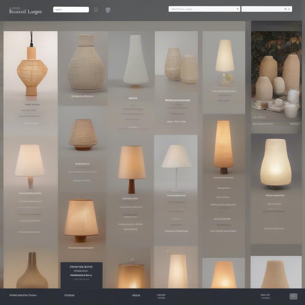 Online Marketplace for Woven Lamps