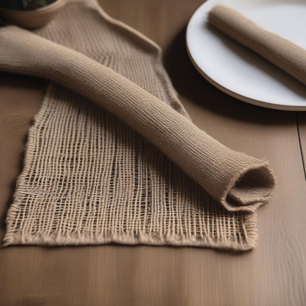 Jute Open Weave Table Runner